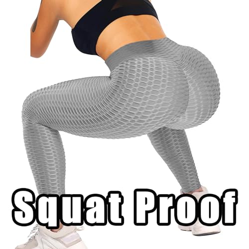JGS1996 Womens Hidden Scrunch Butt Lifting Workout Leggings High Waist Tummy Control Booty Lift Gym Yoga Pants Tights - Image 3