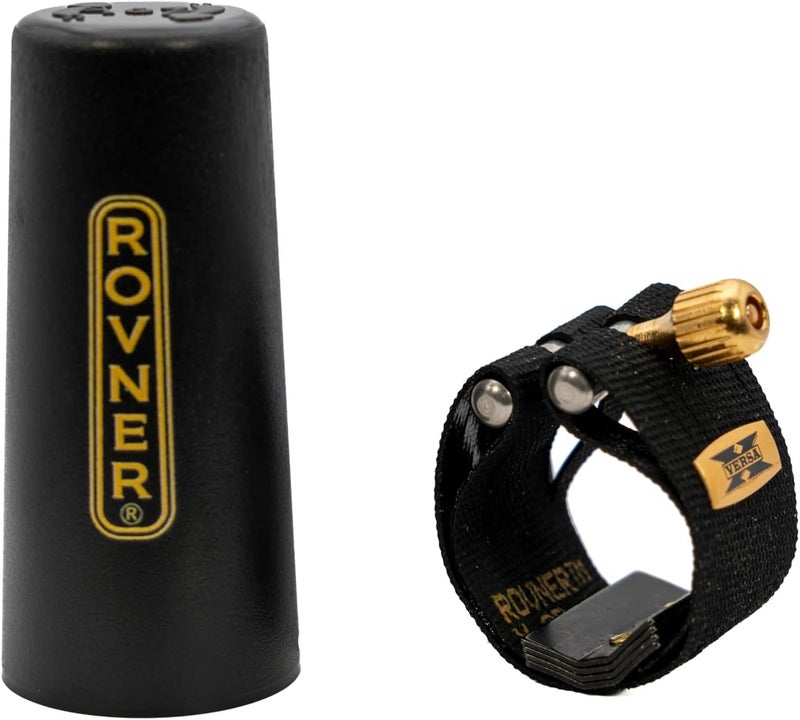 Rovner Ligature & Plastic Cap for Soprano Saxophone - Versa X Ligature for Hard Rubber Mouthpiece (X-1RVS) - Image 2
