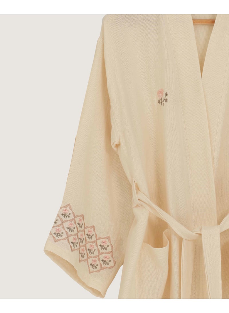 Naaem BATHROBE WITH EMBROIDERY - Image 1