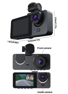 FPC Y15 Car accessories Dash Cam Front and Inside 1080P Dual Dash Camer with Infrared night vision  - Image 4
