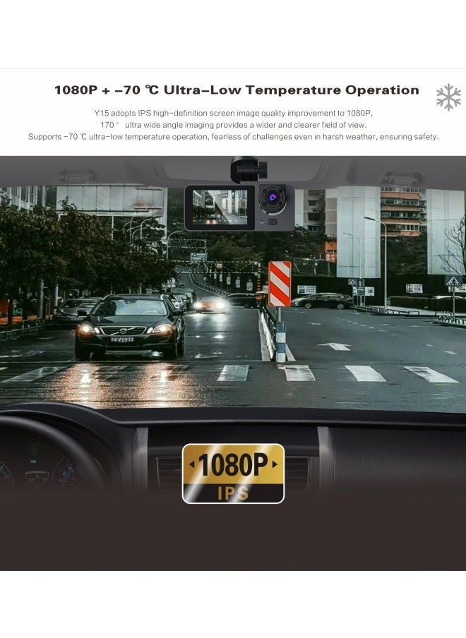 FPC - Y15 Car accessories Dash Cam Front and Inside 1080P Dual Dash Camer with Infrared night vision - Image 1