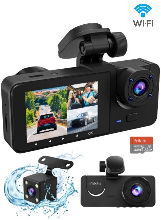 Y15 Car accessories Dash Cam Front and Inside 1080P Dual Dash Camer with Infrared night vision 