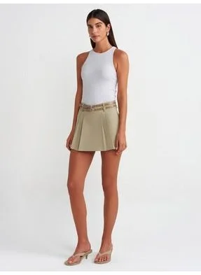 Dilvin 30997 Halter Neck Top-Grey Melange