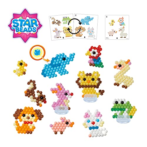 Aquabeads Arts & Crafts Animal Buddies Theme Refill with Beads and Templates - Image 2