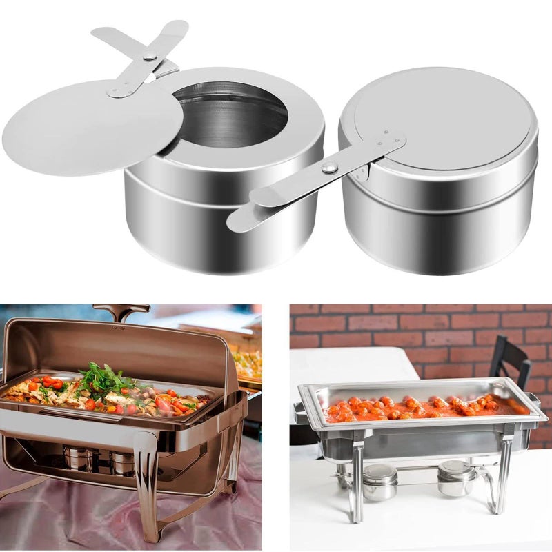 Stainless Steel Chafing Fuel Holder for Buffet Warmer Trays Canned Heats Box - Image 3