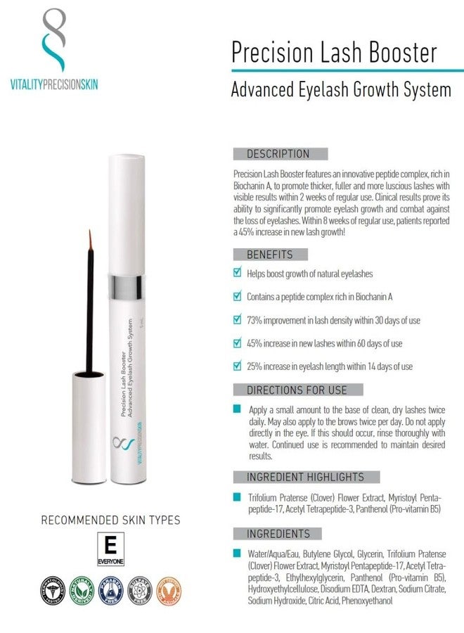 Precision Skin RX VITALITY PRECISION SKIN Lash Booster Serum - Advanced Eyelash Growth System - Image 5