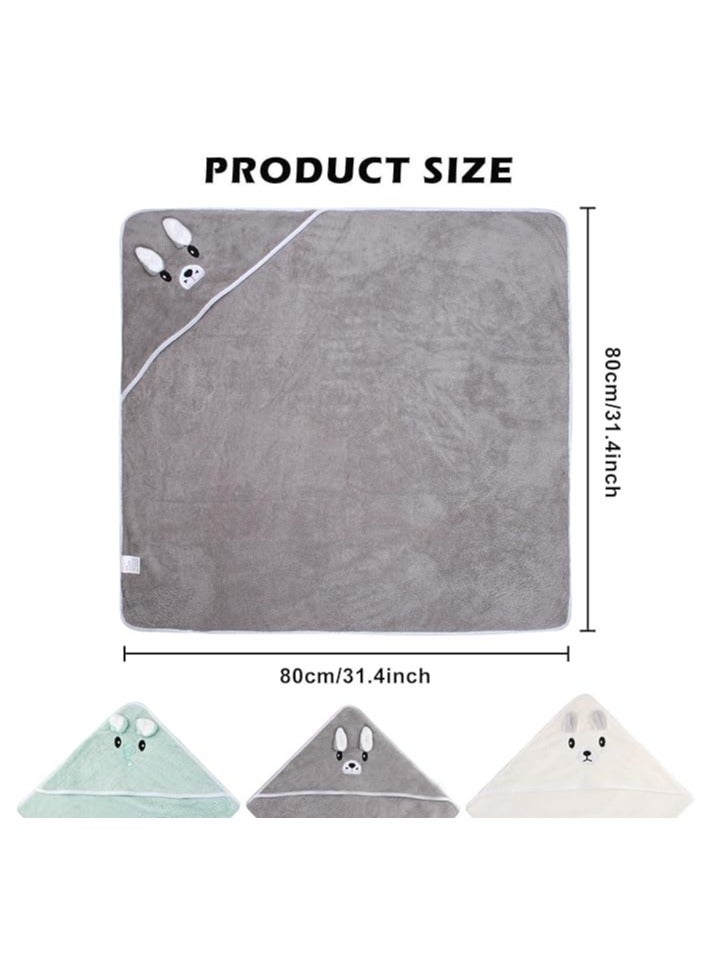 Moro Moro Baby Hooded Bath Towel – Ultra-Soft, Super Absorbent & Adorable Animal Design - Image 2
