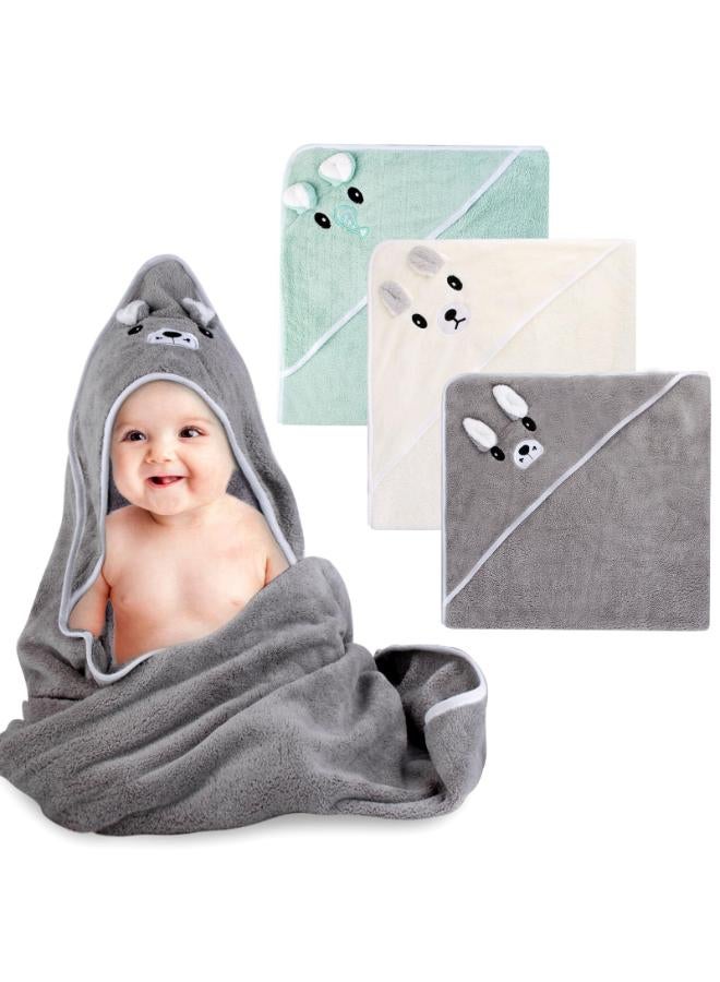 Moro Moro Baby Hooded Bath Towel – Ultra-Soft, Super Absorbent & Adorable Animal Design - Image 1