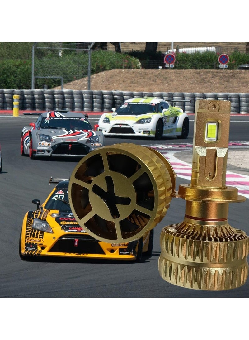 High-Performance LED Car Headlight Bulb, 130W 120000LM, 5200-6000K, Copper Heatsink with Cooling Fan, 12-24V (H8) – Ultra Bright, Energy Efficient, Long Lifespan - Image 3