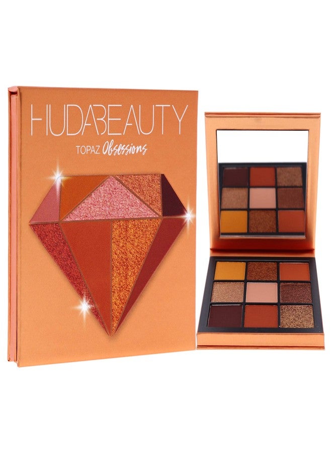 Huda Beauty Obsessions Eyeshadow Palette - Topaz Women Eye Shadow 0.04 oz, Powder - Image 3