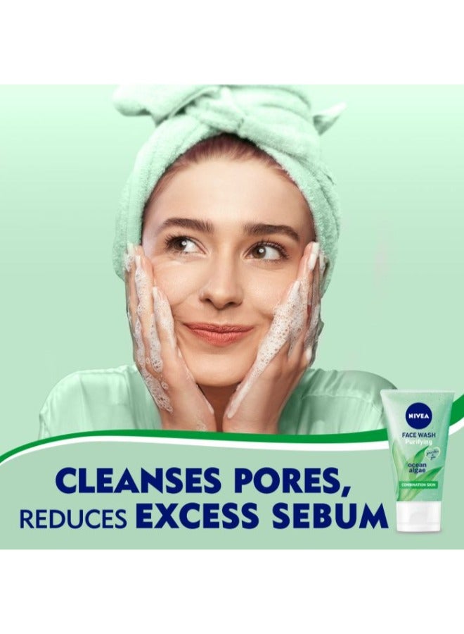 نيفيا غسول للوجة يمنع اللمعان للبشرة المختلطة والدهنية، 150 مل - Image 4