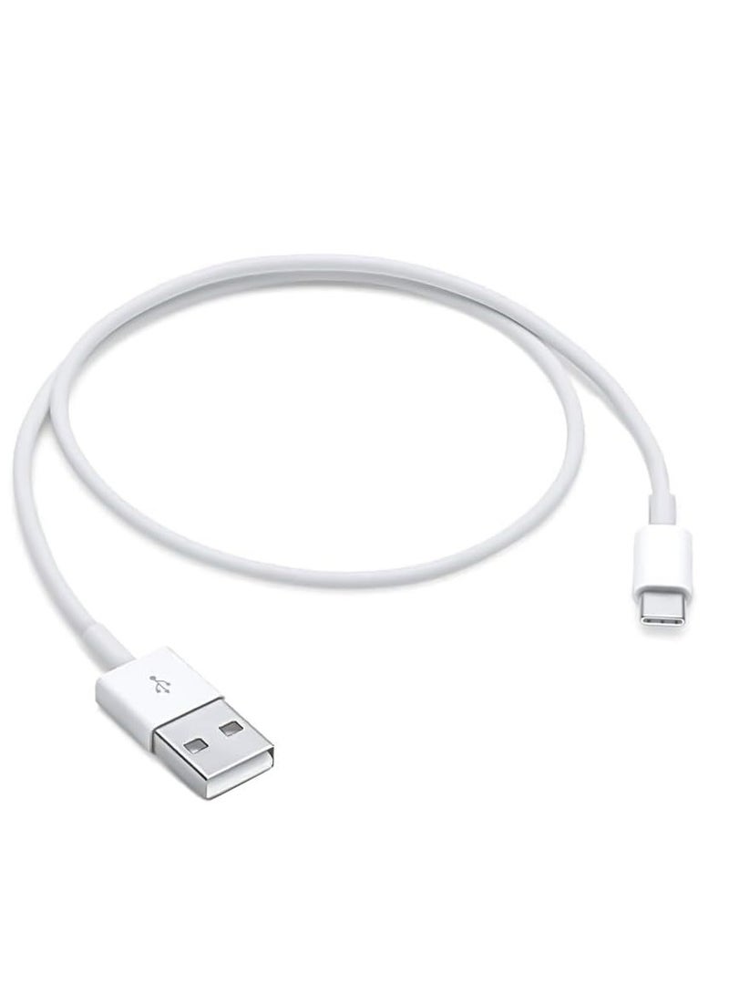 كابل قصير USB-C لتشغيل CarPlay في السيارة، بطول 20 إنش (1.5 قدم) من USB-A إلى USB-C، متوافق مع iPhone 15/16/16E/16 Pro Max و15/16 Plus، وiPad الجيل العاشر، وiPad Pro 12.9/11 إنش، وiPad Air الجيل الخامس/الرابع، كابل شحن للهاتف في السيارة (1 متر). - Image 1