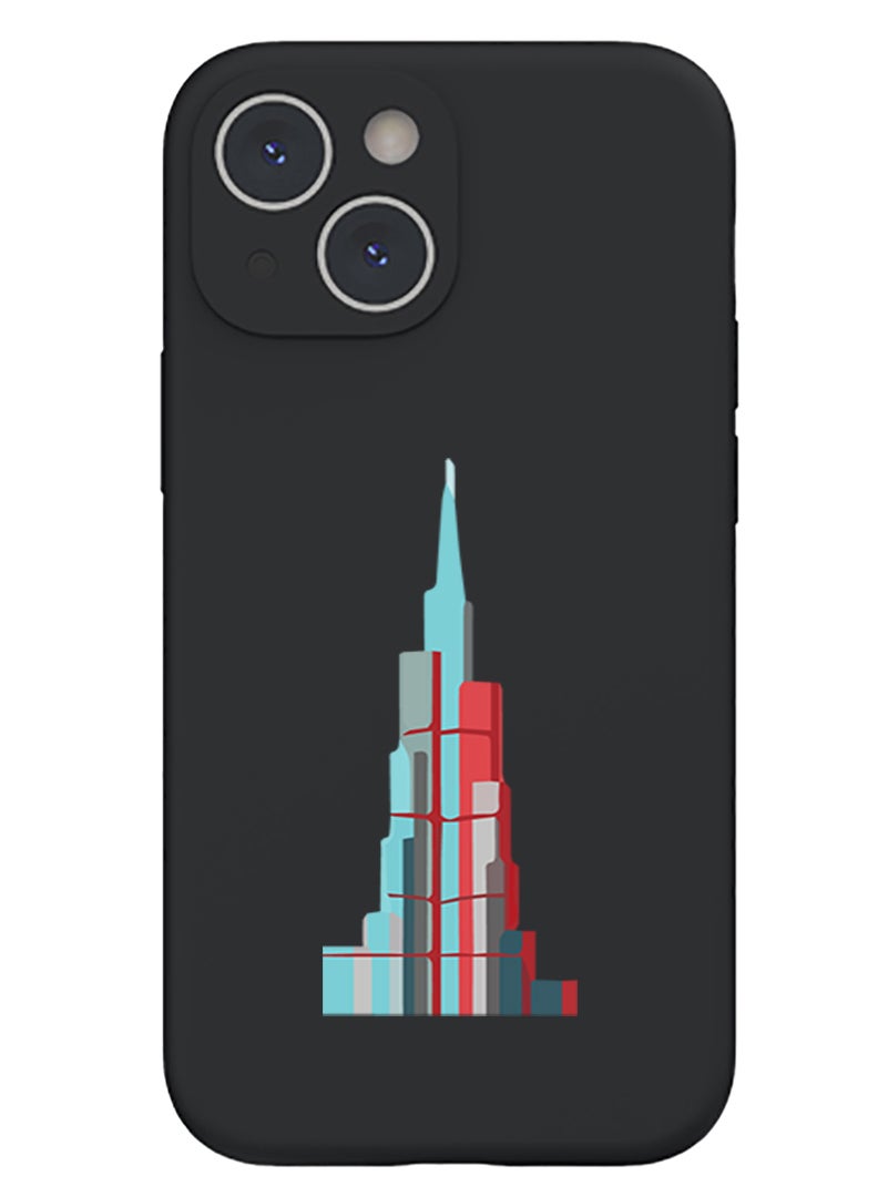 Theodor Protective Slim Fit Case Liquid Silicone Cover with Full Body Protection Anti-Scratch Shockproof Case For iPhone 13 Black  - Cant always get what u want Black copy - Image 1