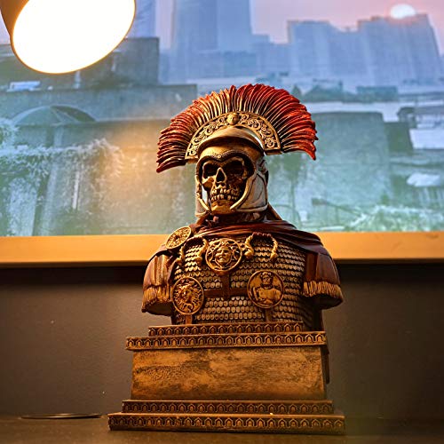 LOOYAR Roman Empire Legion Undead Centurion Warrior Resin Statue Sculpture Ornament Figurine Craft for Home Living Room Porch Decoration Office Desk Desktop Gift - Image 5