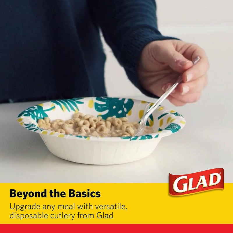 Glad Crystal Clear Heavy Duty Plastic Forks for Everyday Use | Disposable Cutlery  24 Count - 12 Pack  BB15776PCS12 - Image 3