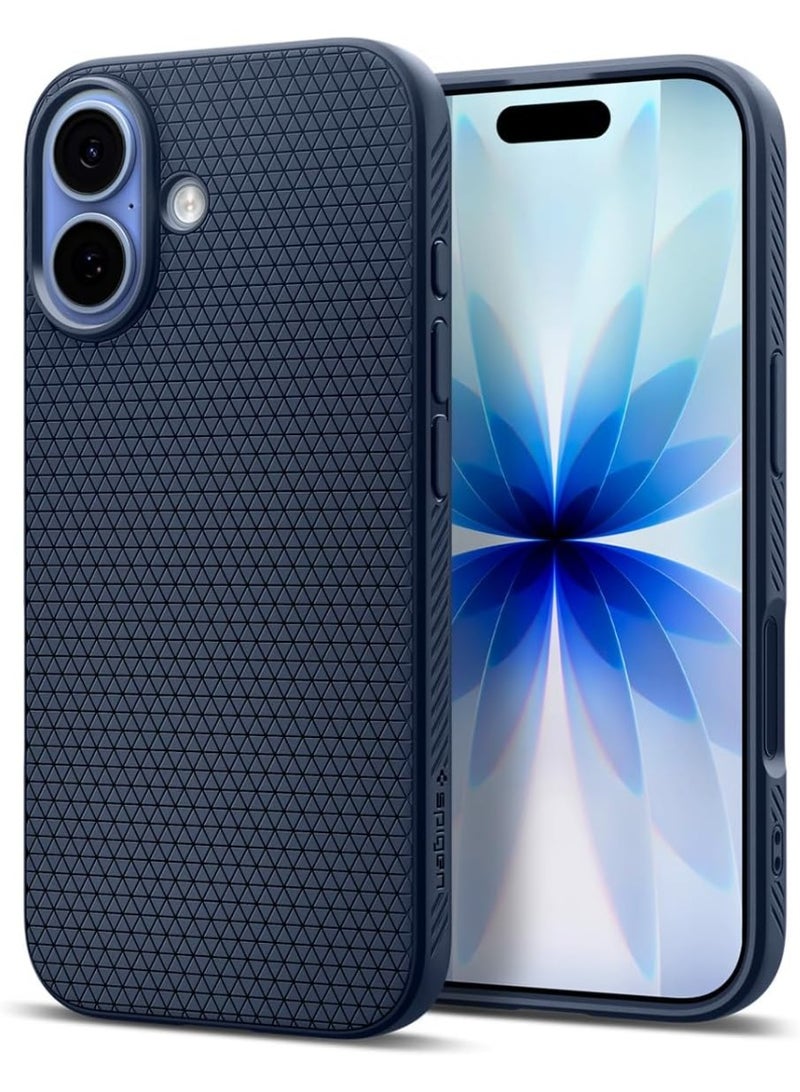 Spigen Liquid Air iPhone 17 Case Cover (2025) - Navy Blue - Image 1