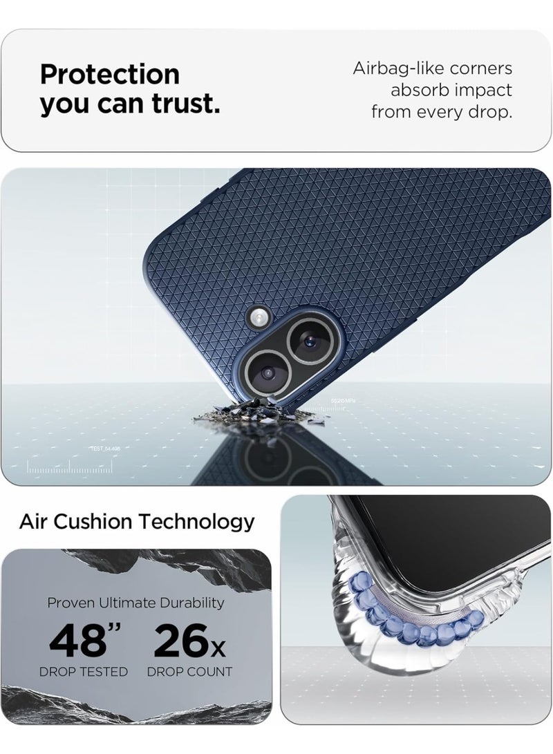 Spigen Liquid Air iPhone 17 Case Cover (2025) - Navy Blue - Image 5