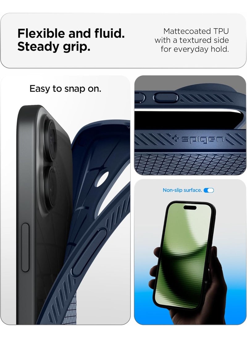 Spigen Liquid Air iPhone 17 Case Cover (2025) - Navy Blue - Image 2