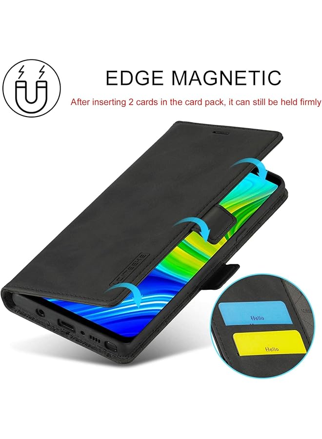 Leather Case For Samsung Galaxy Note 9 Premium Wallet Case With Kickstand And Credit Slots Folio Flip Cover For Samsung Galaxy Note 9 Samsung Note 9 Black