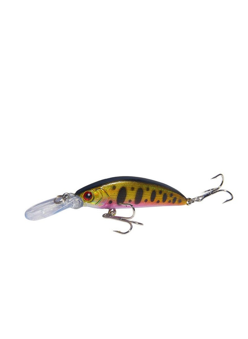 Loquat 70mm 6g Artificial Fishing Lure Hard Crank Bait Wobbler Tackle with Hook