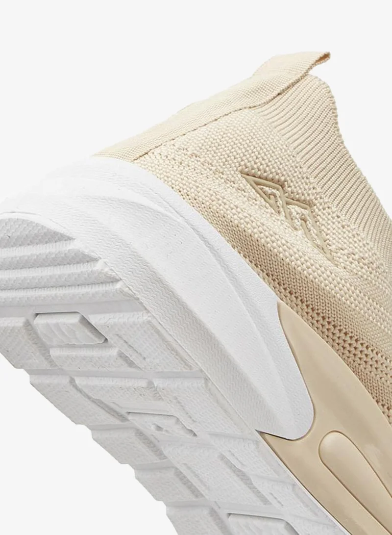 Oaklan by Shoexpress BEIGE Textured Slip-On Sports Shoes With Pull Tab for Women | Best Price UAE