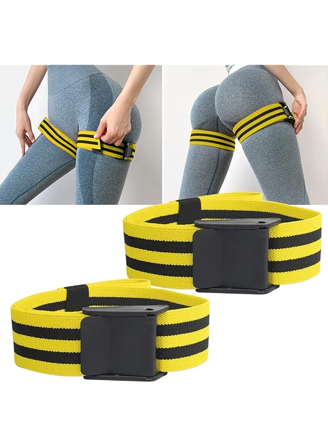 KASTWAVE Blood Flow Restriction Bands for Weight Lifting Butt Thigh Arms & Legs Booty Workout Occlusion Training Glutes Hip Building 2 Inch Wide Strong Adjustable Women Men(2 Pack) - Image 1