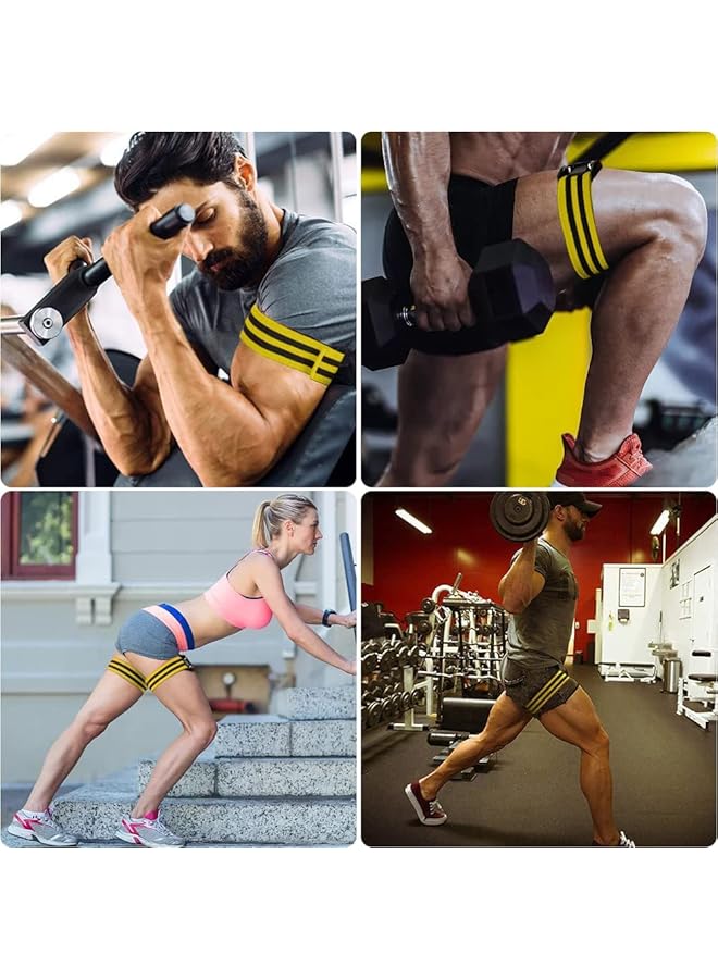 KASTWAVE Blood Flow Restriction Bands for Weight Lifting Butt Thigh Arms & Legs Booty Workout Occlusion Training Glutes Hip Building 2 Inch Wide Strong Adjustable Women Men(2 Pack) - Image 3