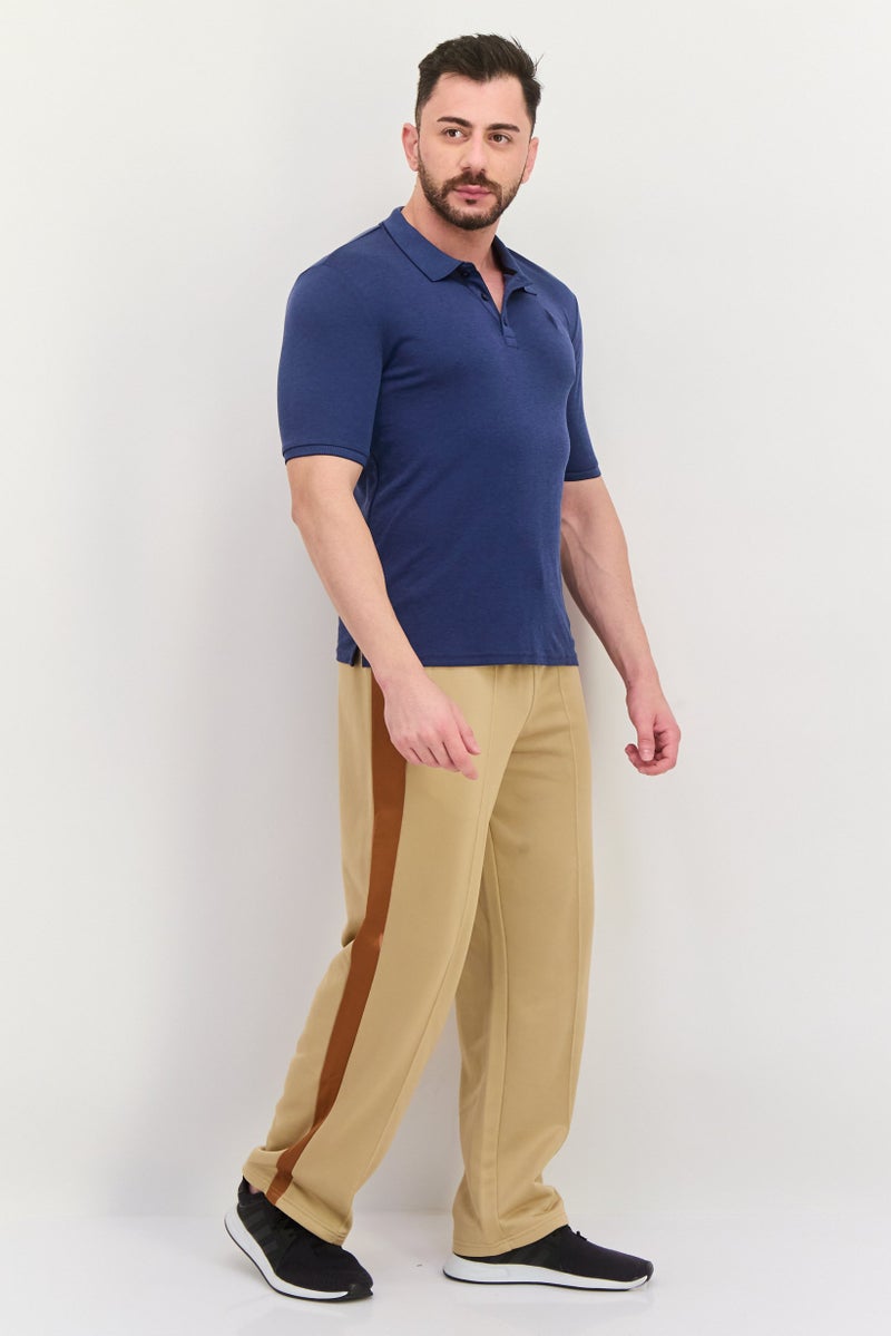 SKECHERS Men Sportswear Fit Short Sleeves Outdoor Polo Shirt, Navy - Image 4