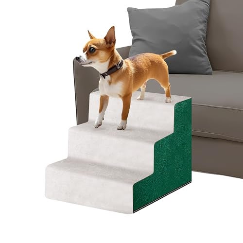 Billionchains Dog Stair for Small Dogs Assembled Cat Steps with Washable Cover for Couch Low Bed Height 122 - Image 1