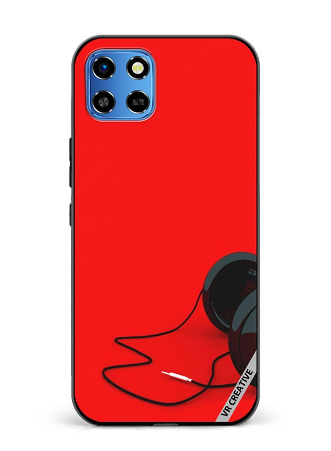 VR CREATIVE Protective Case Cover For Infinix Smart 6 HD Music Design Multicolour - Image 1