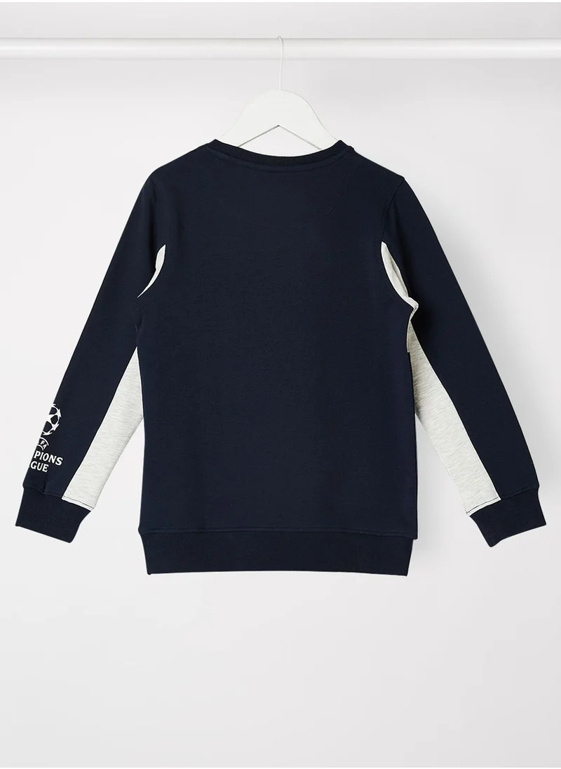 NAME IT Kids Uefa Champions Relaxed Sweatshirt