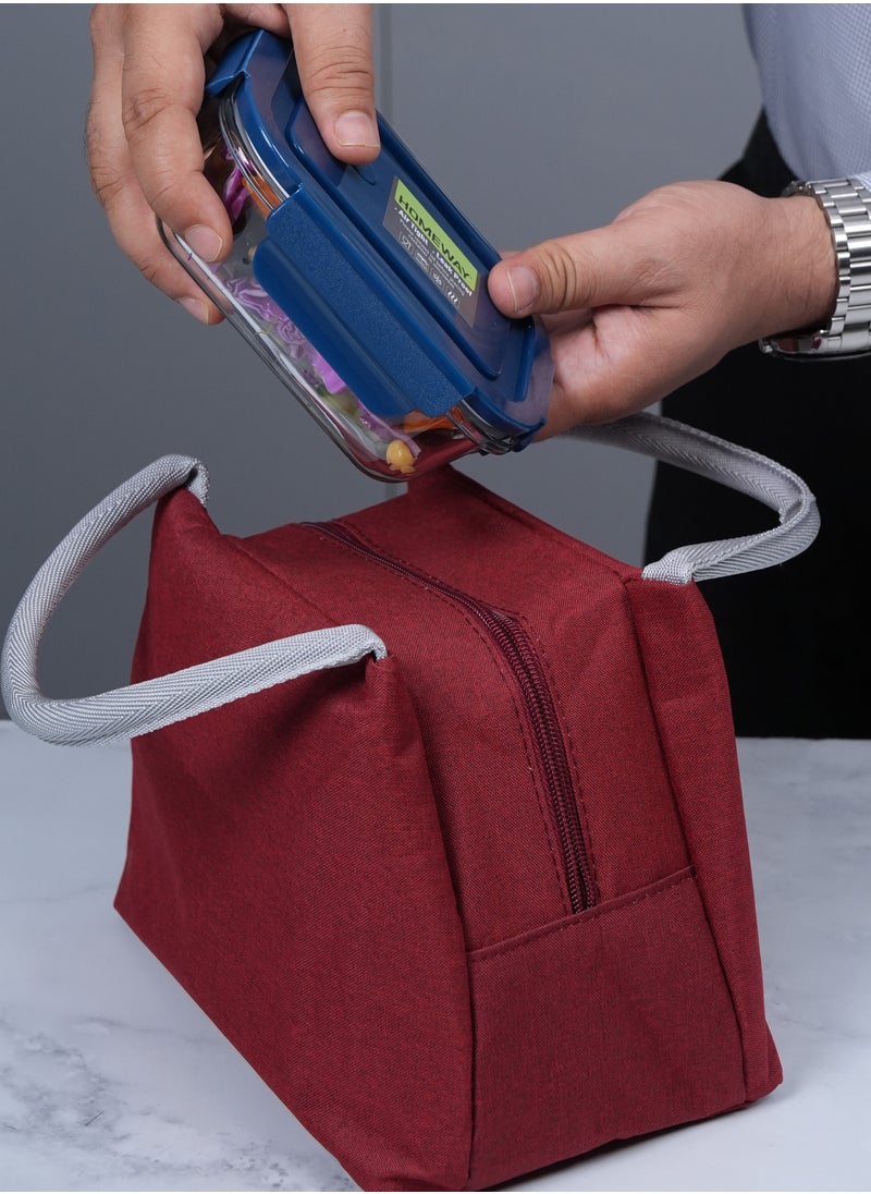 HOMEWAY Leakproof Portable Lunch Bag – Insulated Lunch Box for Work & School
