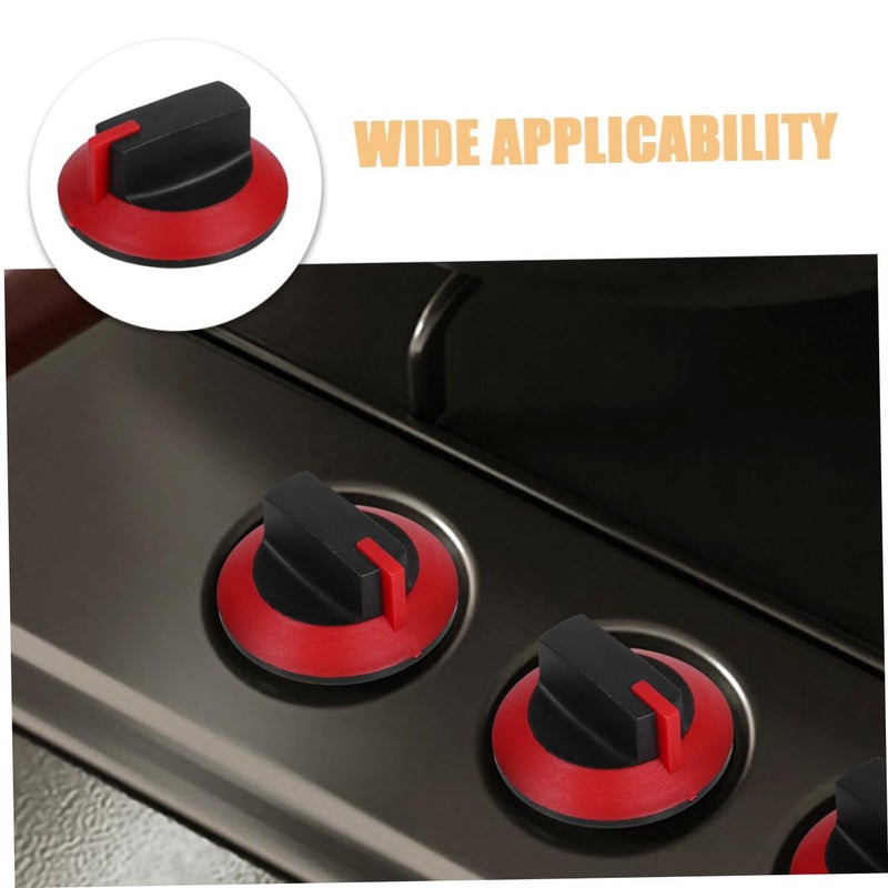 Red ABS Gas Stove Knobs Replacement Control Switch 3Pcs for Cooktops - Image 4