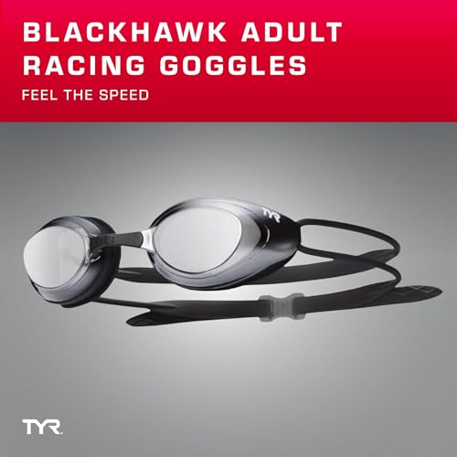 TYR Blackhawk Racing Swim Goggles - Adult Swimming Goggles for Men and Women - Anti-Fog, UVA/UVB Protection, Watertight - Available Mirrored or Non-Mirrored - Image 2
