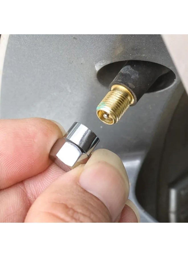 Safari Tire Repair Kit TG036, 4-in-1 Valve Tool Set with Tire Pressure Gauge, 4 Brass Valve Cores, 4 Metal Caps, 4 Plastic Caps, Universal Valve Accessories for Car, Bike, Motorcycle, Truck, SUV, Tire Maintenance & Air Leak Repair Kit - Image 5