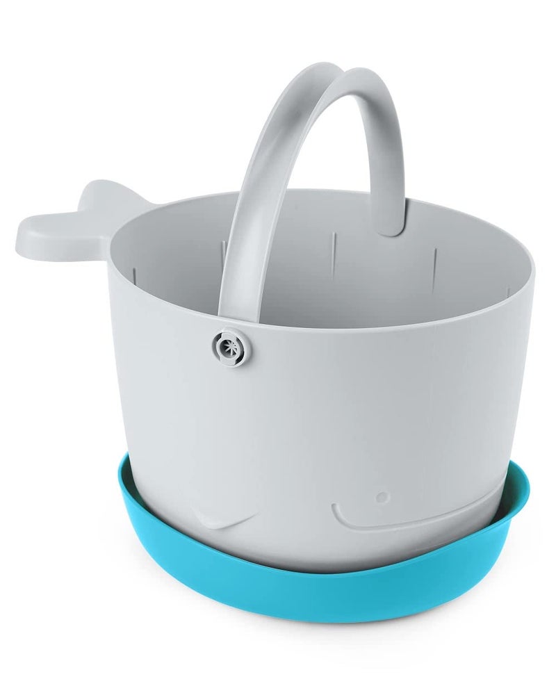Skip Hop Skip Hop Bath Toy Storage, Moby Stowaway Bucket, Grey  - Image 1