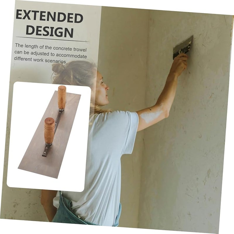 Dual Handle Masonry Trowel 12 Inch Concrete Finishing Tool for Painting Walls - Image 4