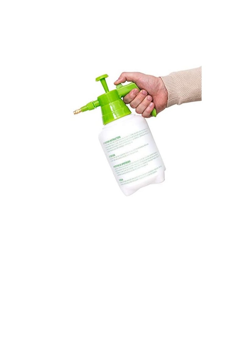 Generic Beorol Garden Pump Pressure Sprayer | Lawn Sprinkler | Water Mister | Spray Bottle for Flowers, Herbicides, Pesticides, Fertilizers -Bulb Shape (1500ml) –White & Green - PZC15  - Image 2