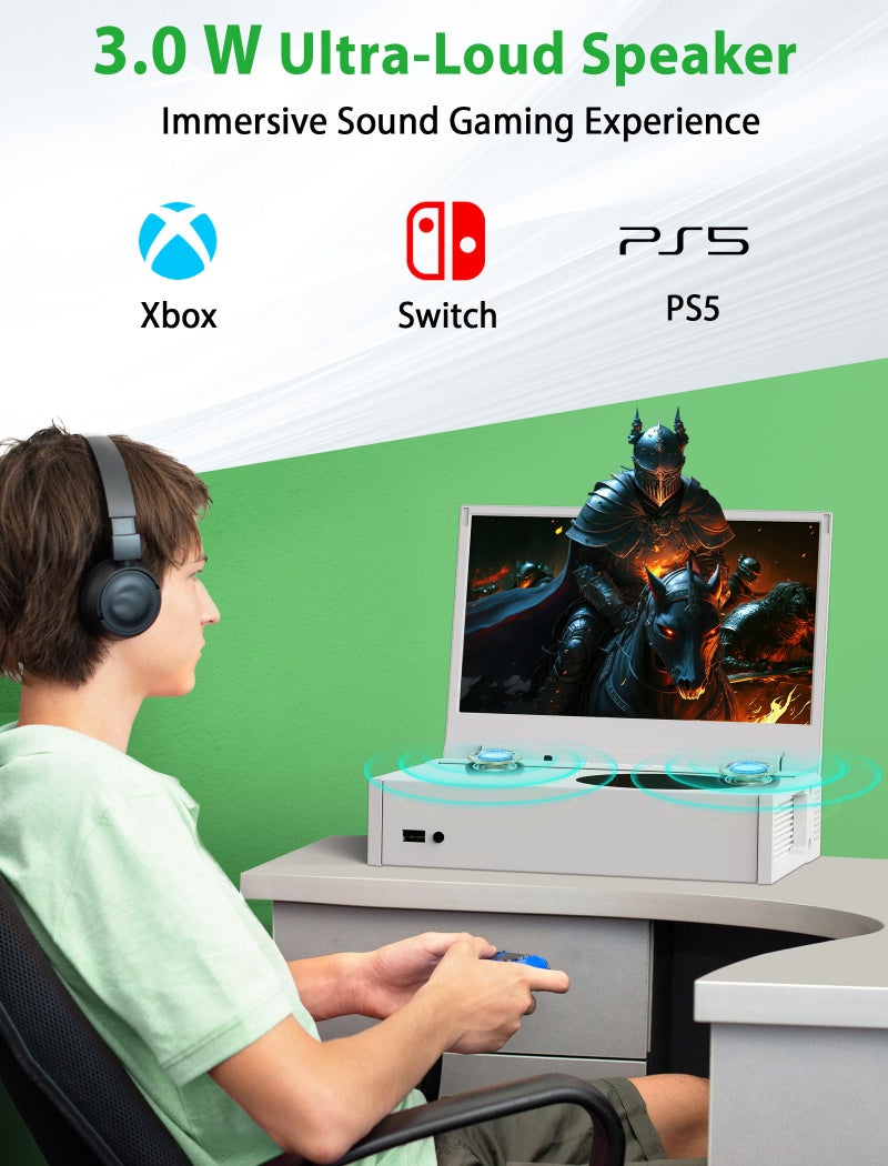 DEPGI 4K 14" Portable Gaming Monitor IPS Screen for Xbox Series S（not Included） with Remote Control, Portable Monitor with HDR10, AMD FreeSync, 2X HDMI for Indoor Outdoor Travel - Image 5
