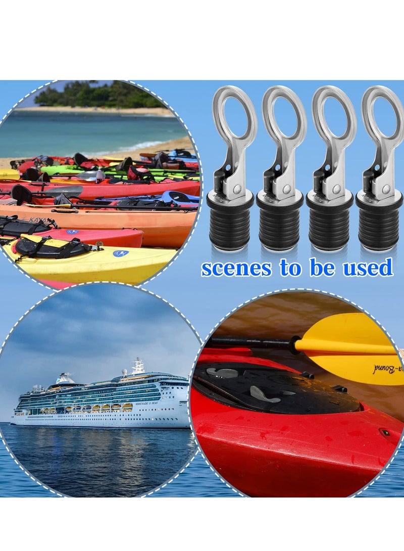 SOLARAE Snap Handle, Drain Plug, T Handle Drain Plug for 2.54CM Diameter, Drains Handle, Boat Drain Plug, Marine Boat Drain Plugs, Boat Accessories, Drain Plug(2 Pcs ) - Image 5