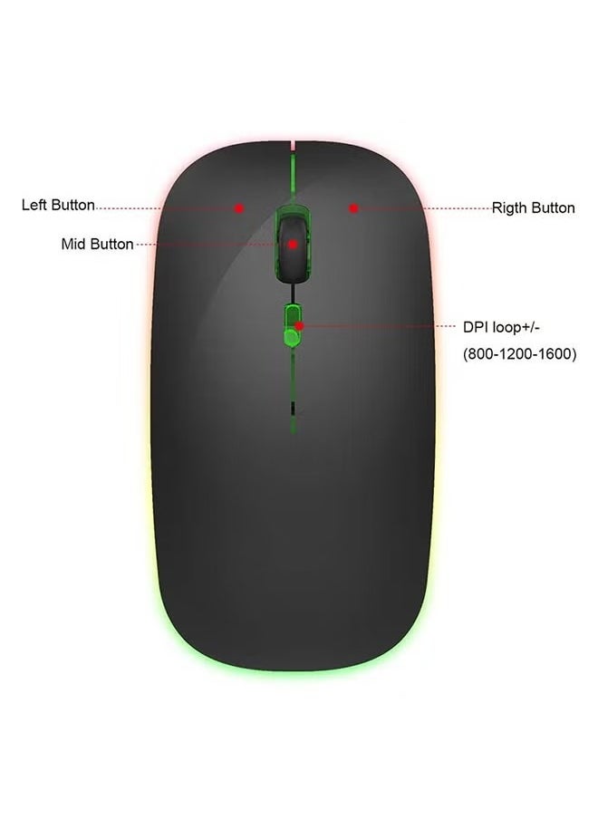 Coconut - 600.0 mAh M40 Ultra-Thin Wireless Mouse Black - Image 1