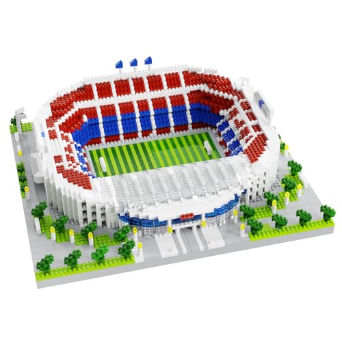 alltogetho Barcelona Soccer Stadium Micro Blocks Building Sets Micro Mini Bricks Architecture Building Block Sets for Adults Football Field Building Blocks for Girls and Boys Fans Aged 14 and Up - Image 1