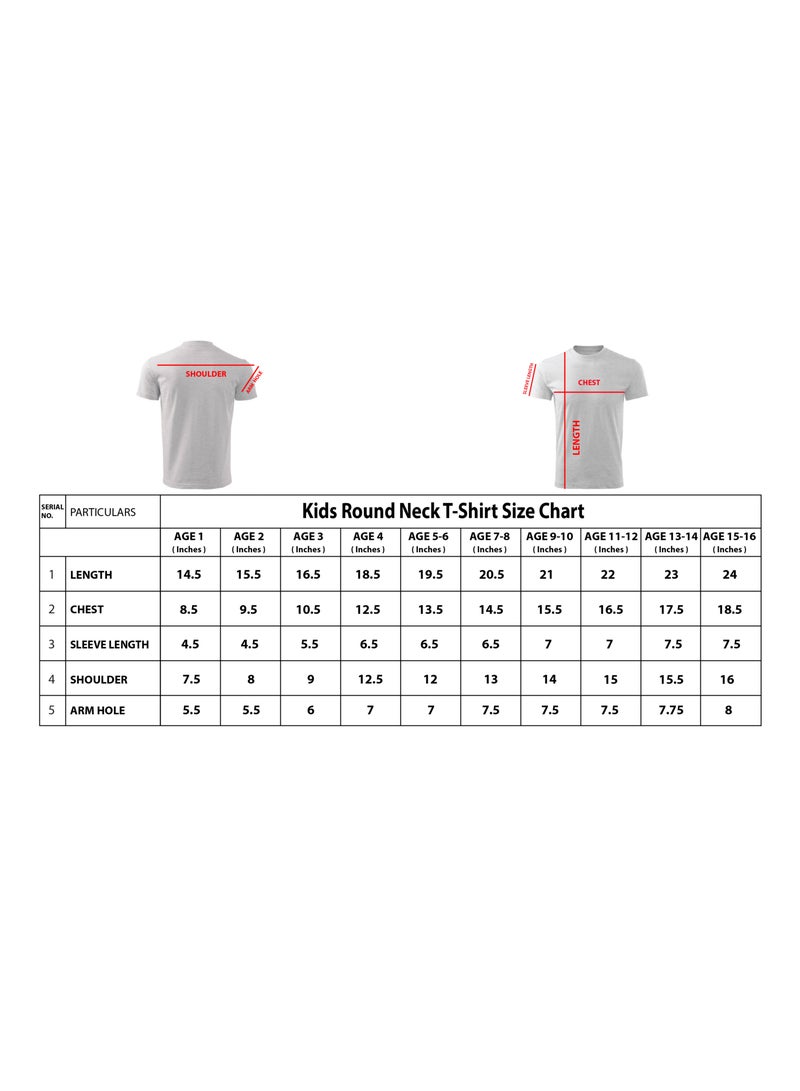 PRINTSHOP4ME Printshop4me Kids Round Neck boys T Shirt 170 GSM Pure Cotton Basic Colors  - Image 5