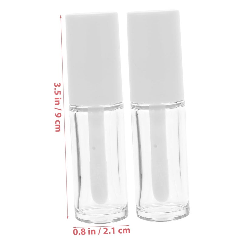 Healeved 15pcs Refillable Lip Gloss Tubes with Wands Lip Balm Containers for Makeup Cute Empty Gloss Bottles Design for Travel and Parties - Image 2