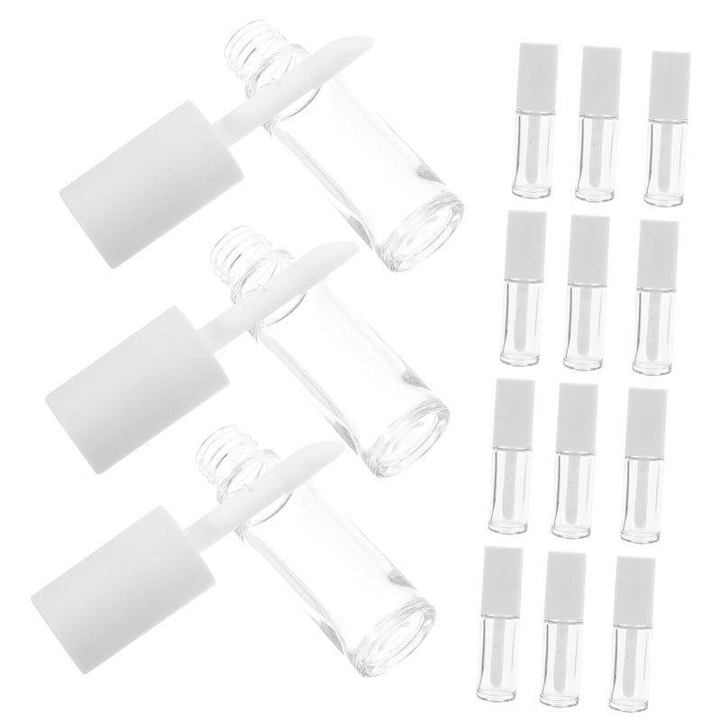 Healeved 15pcs Refillable Lip Gloss Tubes with Wands Lip Balm Containers for Makeup Cute Empty Gloss Bottles Design for Travel and Parties - Image 1