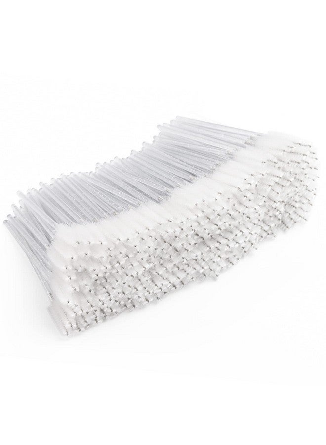 تي بيست ماكس 300 قطعة من أعواد الماسكارا التي تستخدم لمرة واحدة، فرشاة بكرات الكريستال لتمديد الرموش، فرشاة بكرات الرموش والحواجب، أدوات وضع الرموش وأدوات المكياج (أبيض) - Image 1