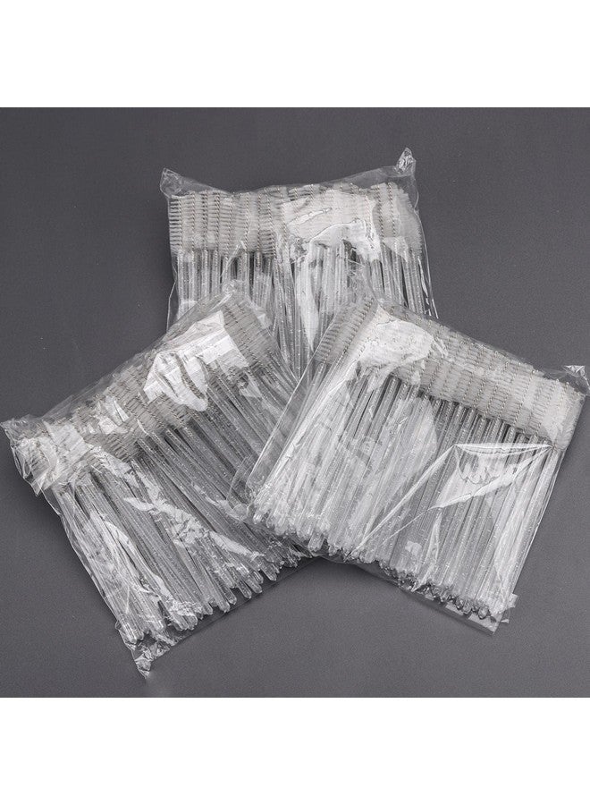 تي بيست ماكس 300 قطعة من أعواد الماسكارا التي تستخدم لمرة واحدة، فرشاة بكرات الكريستال لتمديد الرموش، فرشاة بكرات الرموش والحواجب، أدوات وضع الرموش وأدوات المكياج (أبيض) - Image 2