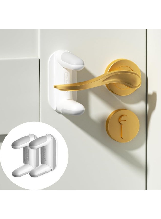 EUDEMON 2 Pack Updated Baby Safety Door Lever Lock - Image 1