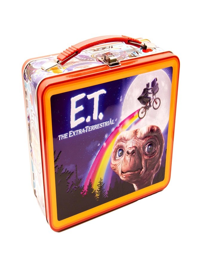 AQUARIUS E.T. Fun Box - Sturdy Tin Storage Box with Plastic Handle & Embossed Front Cover - Officially Licensed E.T. Merchandise & Collectible Gift (48288) - Image 1