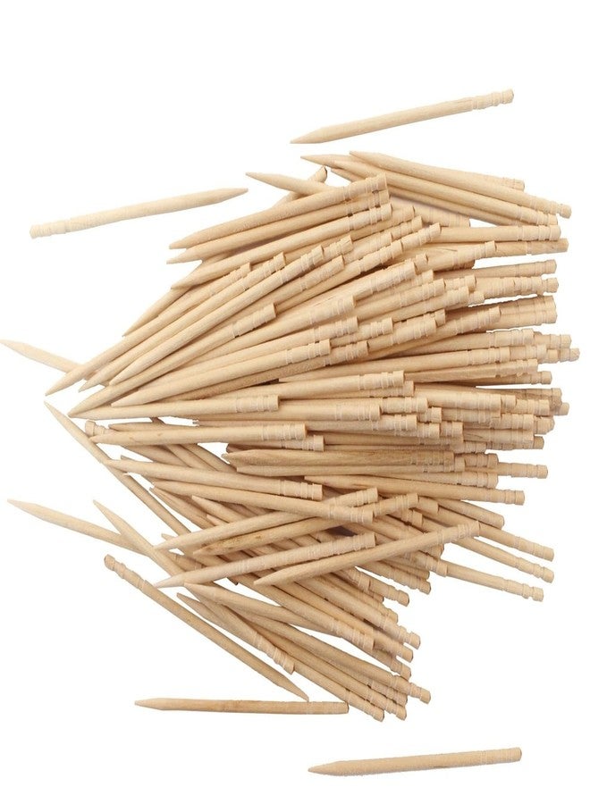 Boulevar Wooden Round Toothpicks with Storage Holder Multi-Purpose for Fruit Cocktail Dessert Barbecue Art Craft Teeth Cleaning 260 Pieces - Image 3
